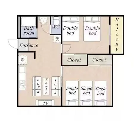 Teioh Nishi Shinsaibashi Apartment Osaka Room photo